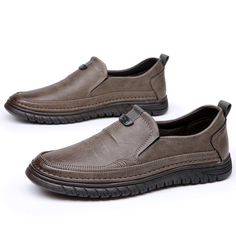Trendy Mens Casual Dark Brown Shoes