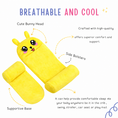 Newborn Head Shaping Support Pillow yellow