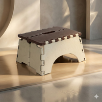 7 Inches Super Strong Folding Step Stool for Adults and Kids, Kitchen Stepping Stools, Garden Step Stool Kitchen Stool